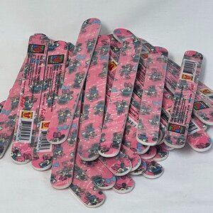 Disney Minnie Mouse Design Nail Files - Coarse/Medium-100/180 Grit - Pack of 55